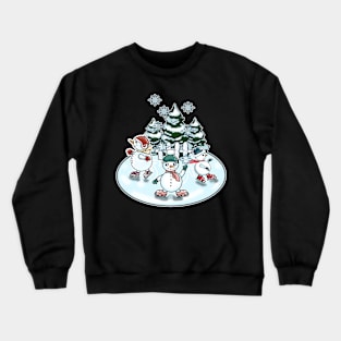 Three cute snowman Crewneck Sweatshirt